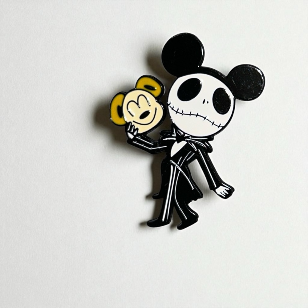 Jack Skellington Mickey Ears Enamel Pin Nightmare Before Christmas Inspired